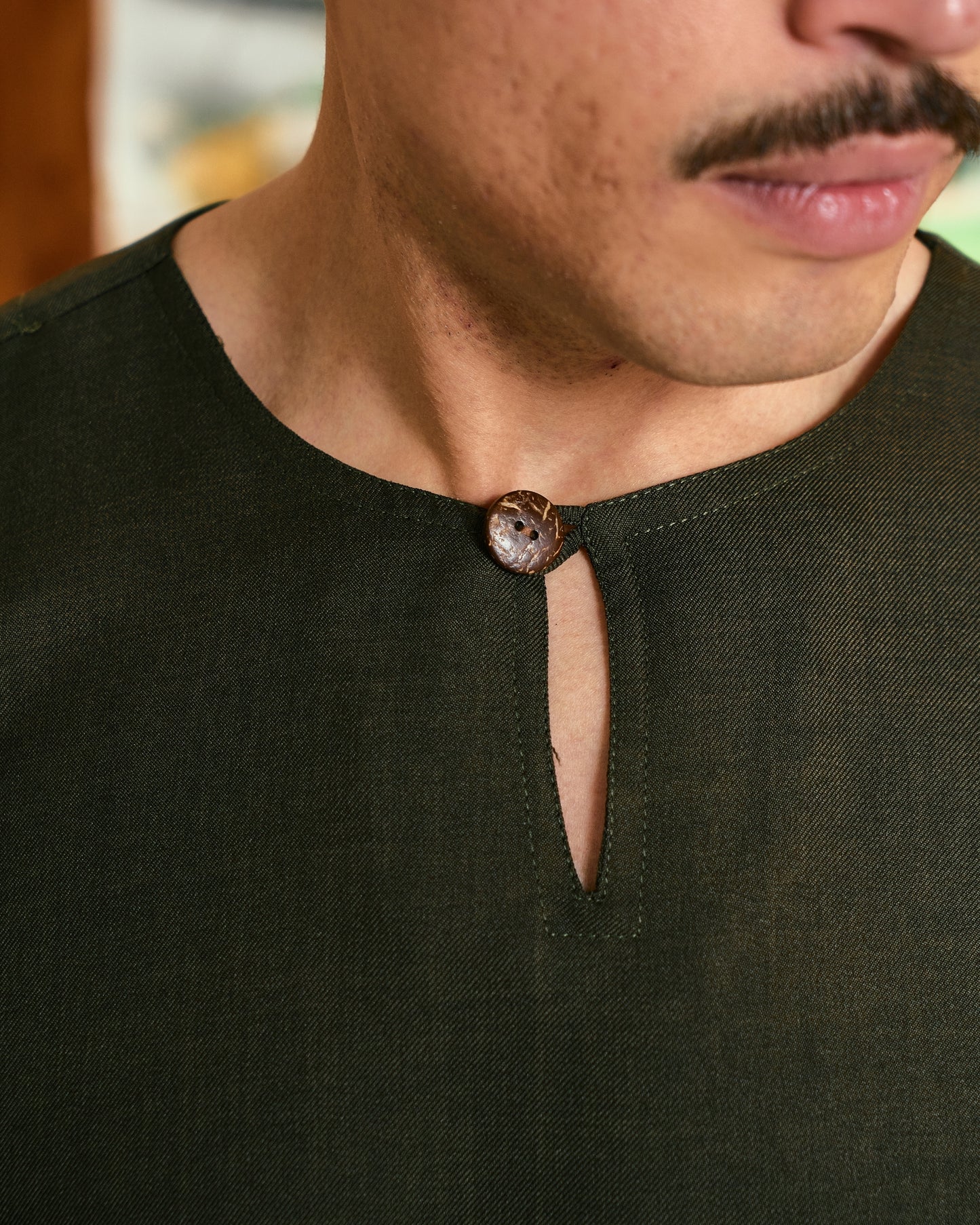 Indra Kurta in Army Green