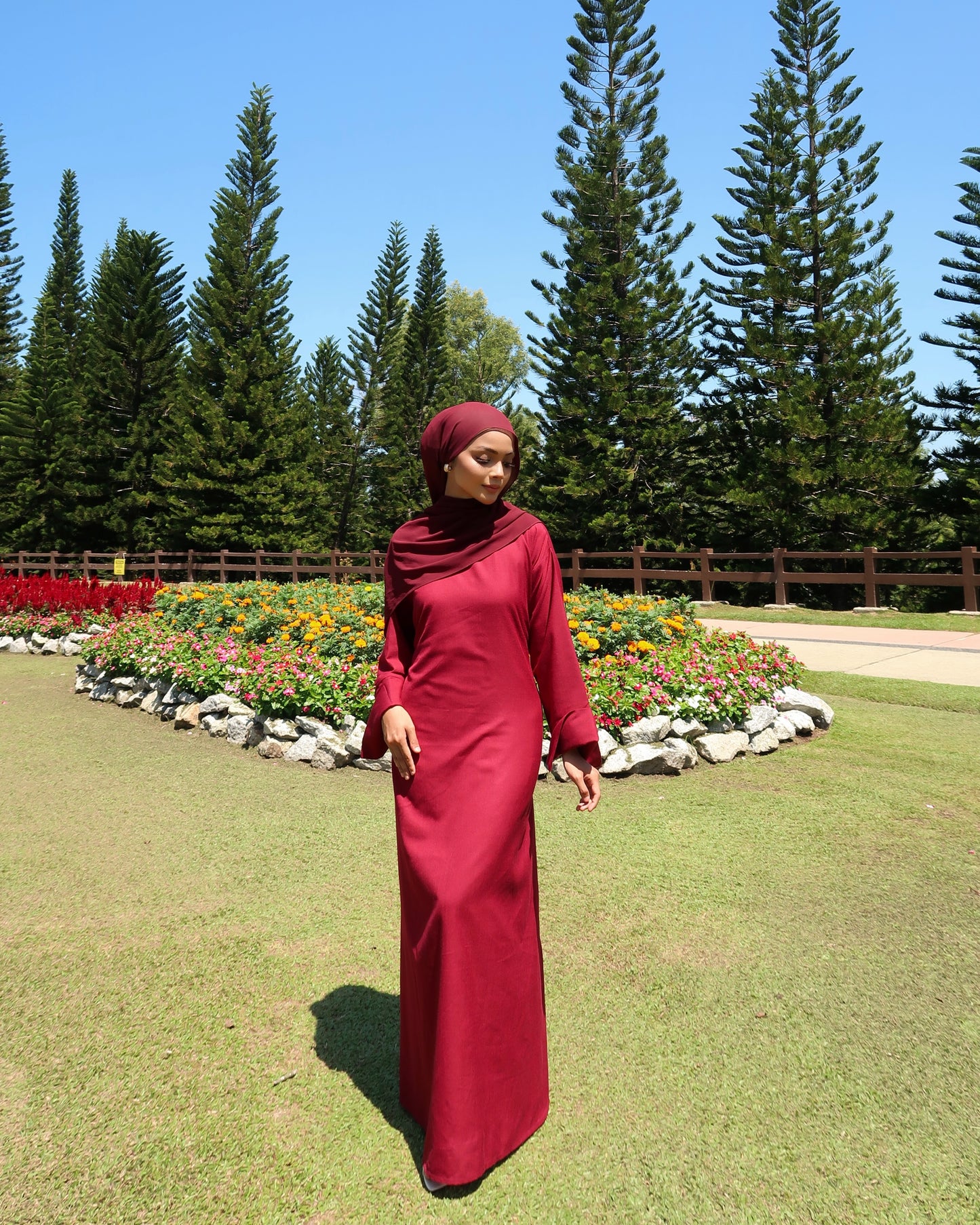 Whimsy Dress in Velvet Cherry