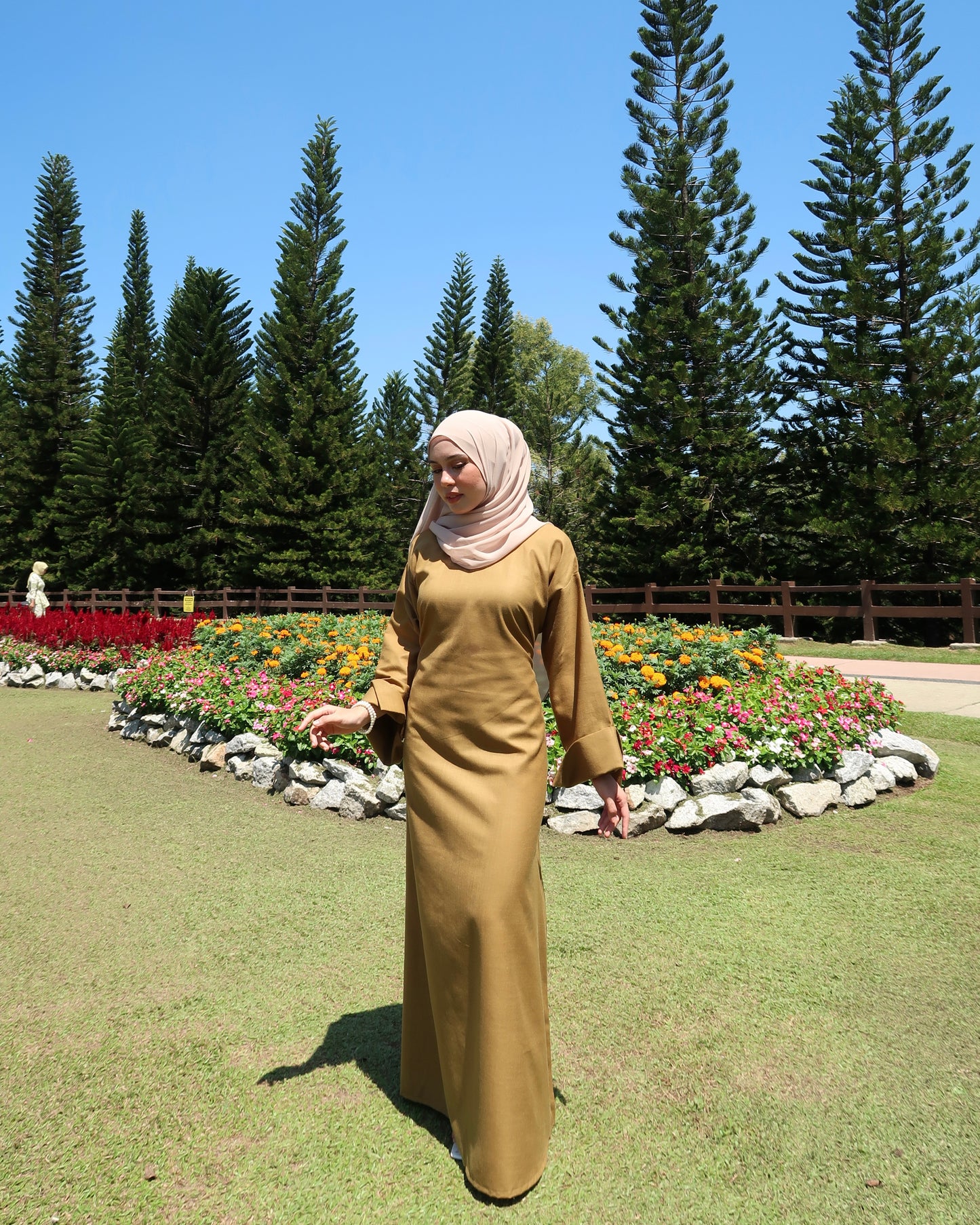 Whimsy Dress in Olive Dust