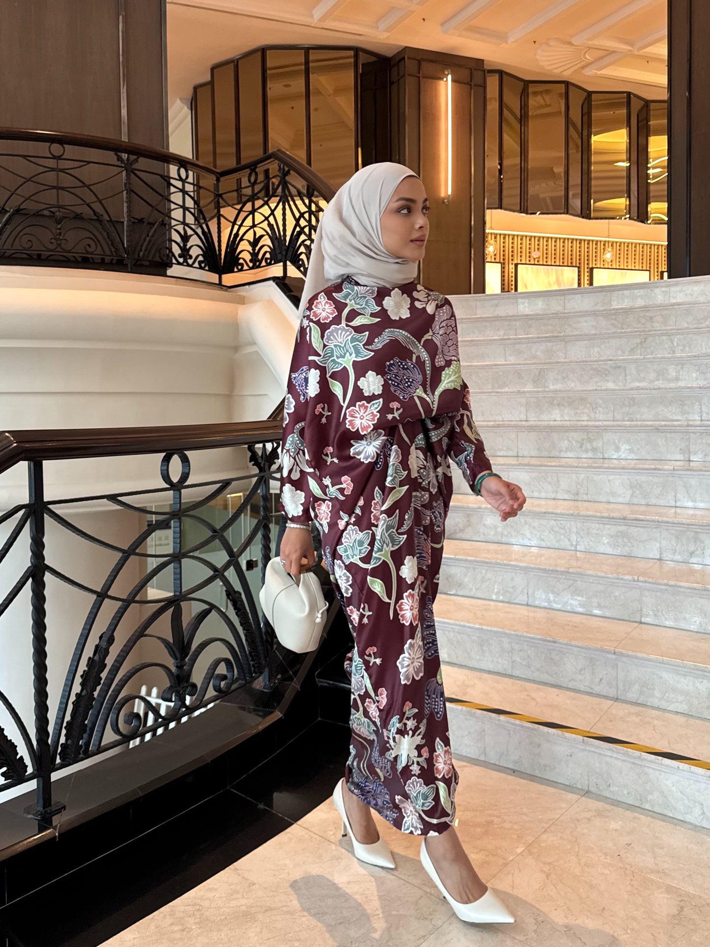 Fleur Dress in Burgundy