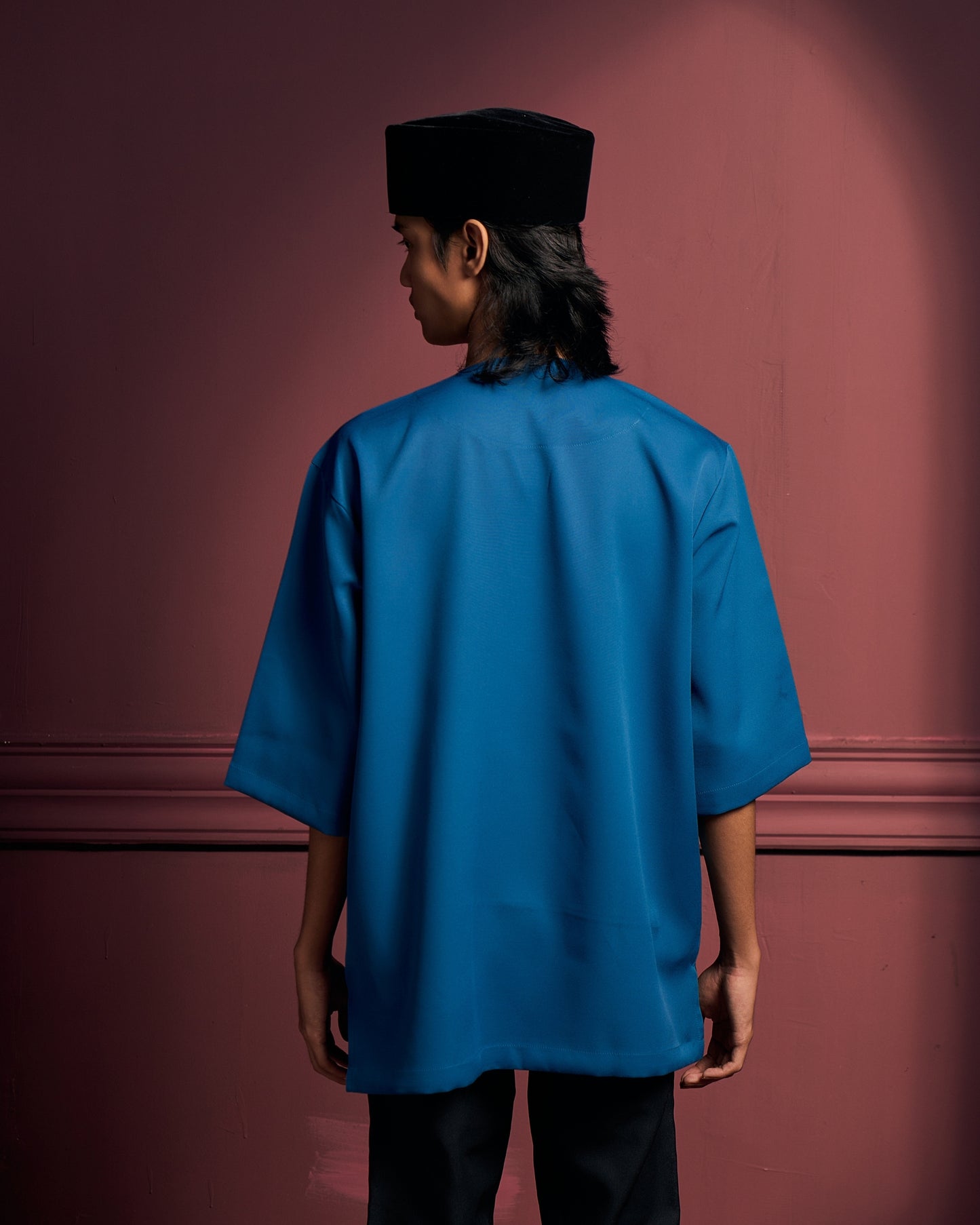Jebat Kurta In Teal Blue