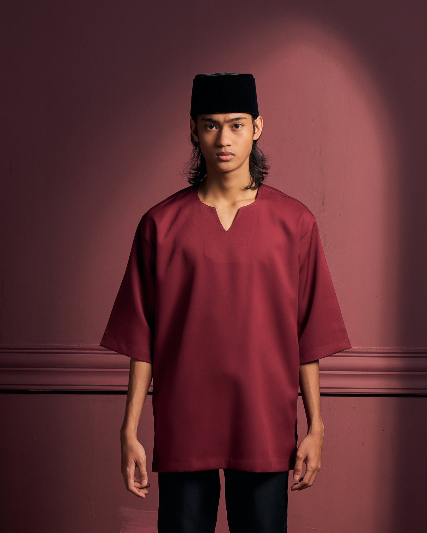 Jebat Kurta In Maroon