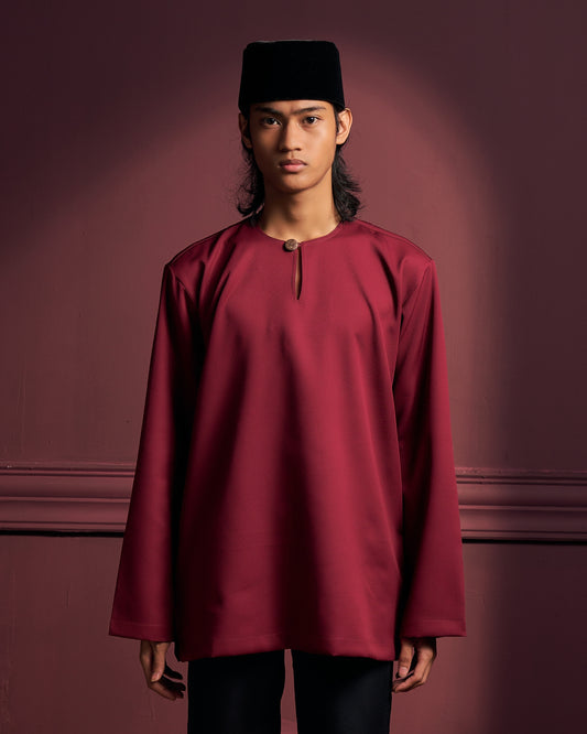 Tuah Kurta In Maroon