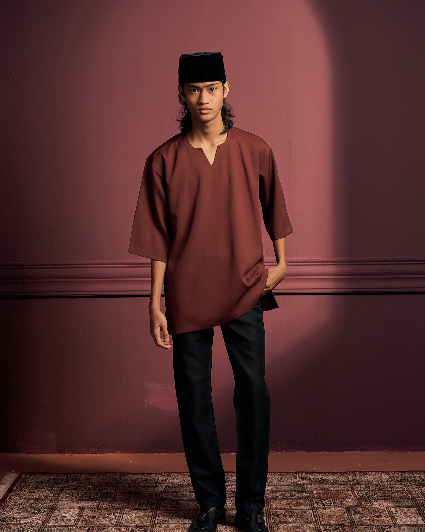 Jebat Kurta In Brown