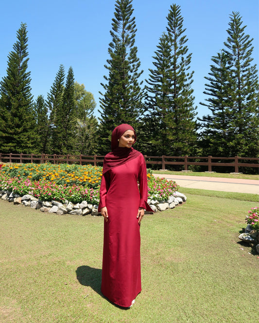 Whimsy Dress in Velvet Cherry