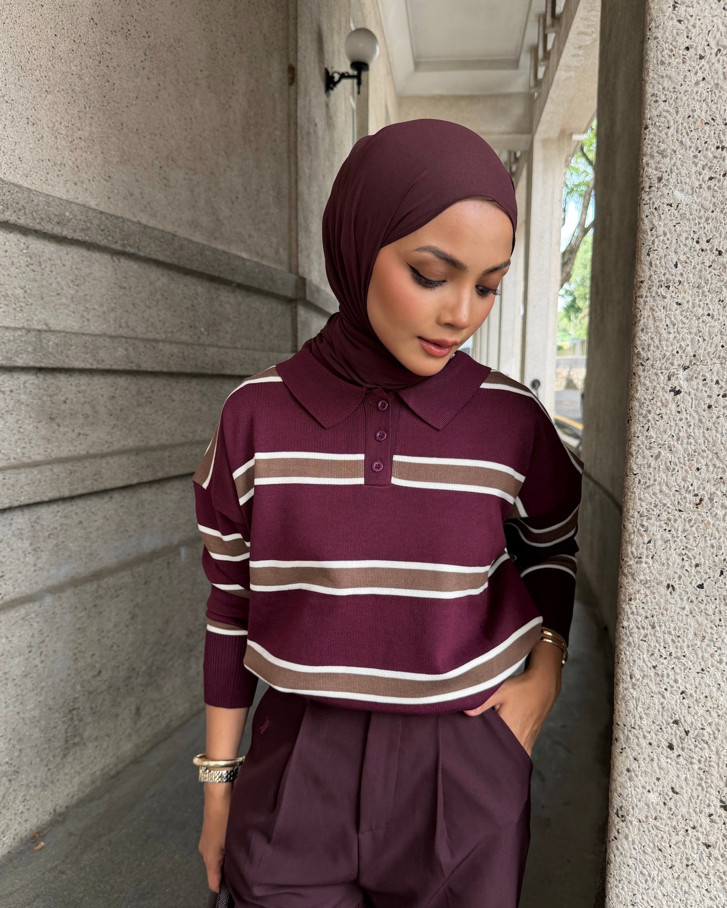 The Stripes in Burgundy