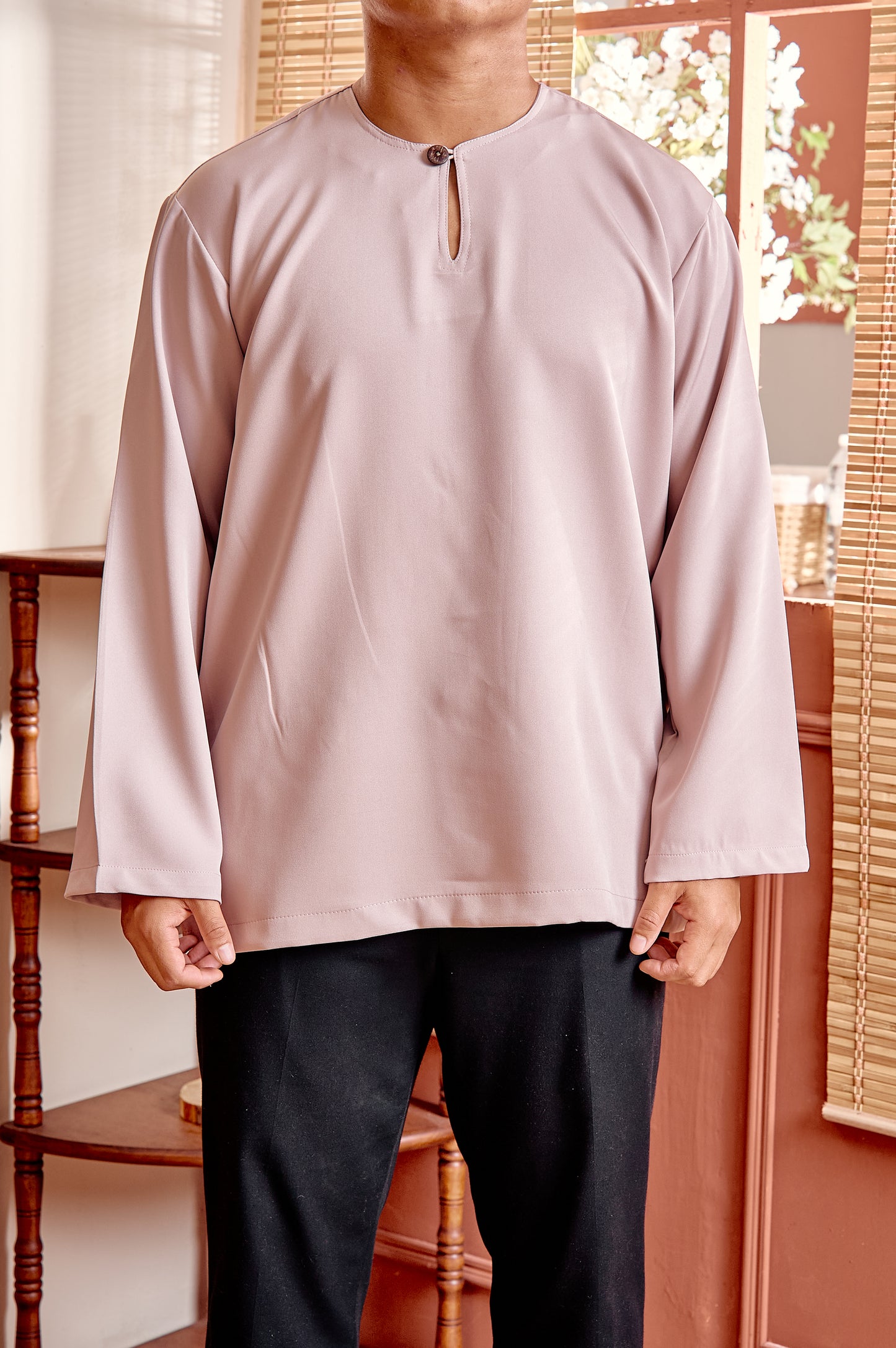 Basic Kurta in Dusty Pink