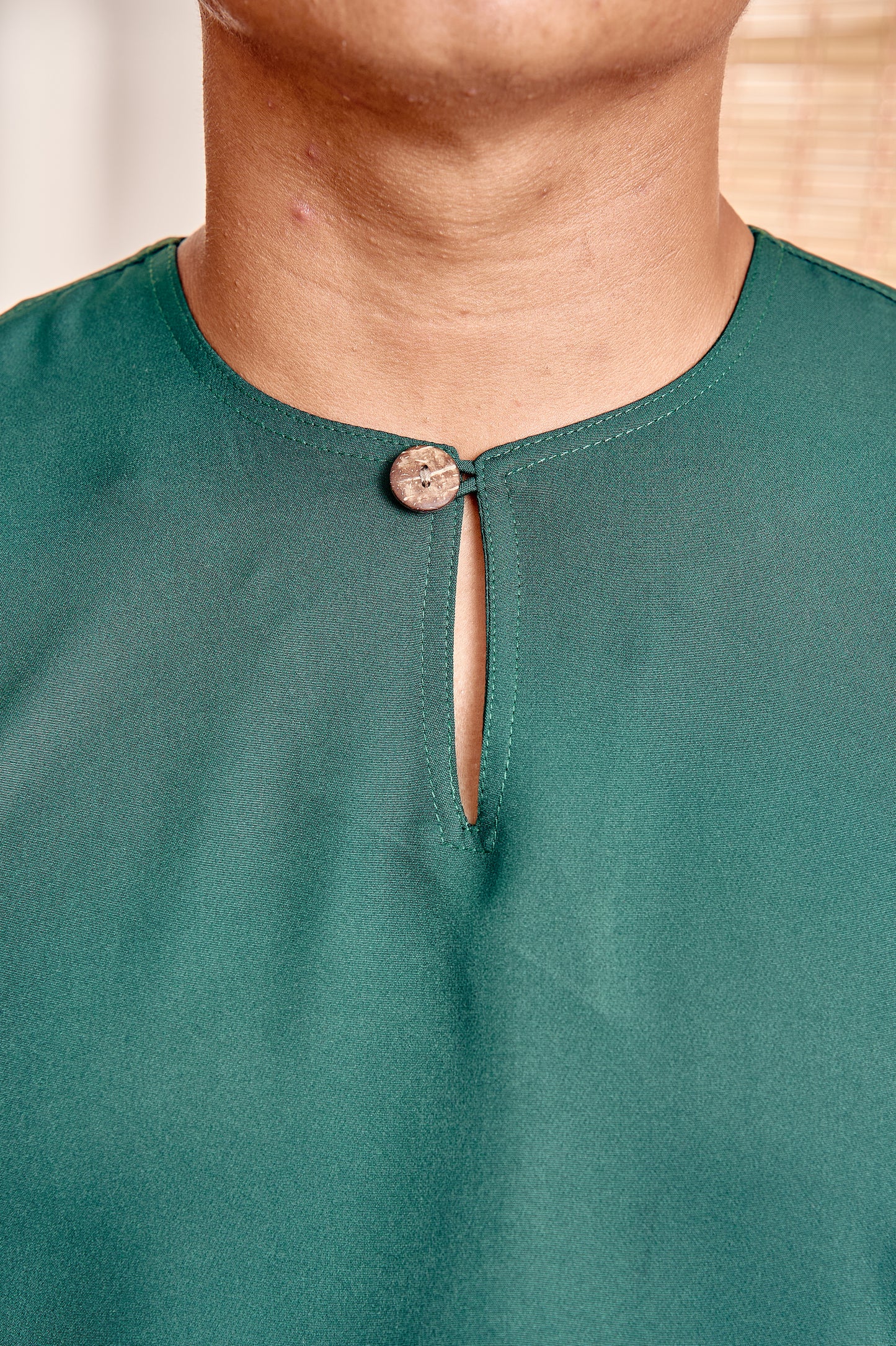 Basic Kurta in Emerald Green