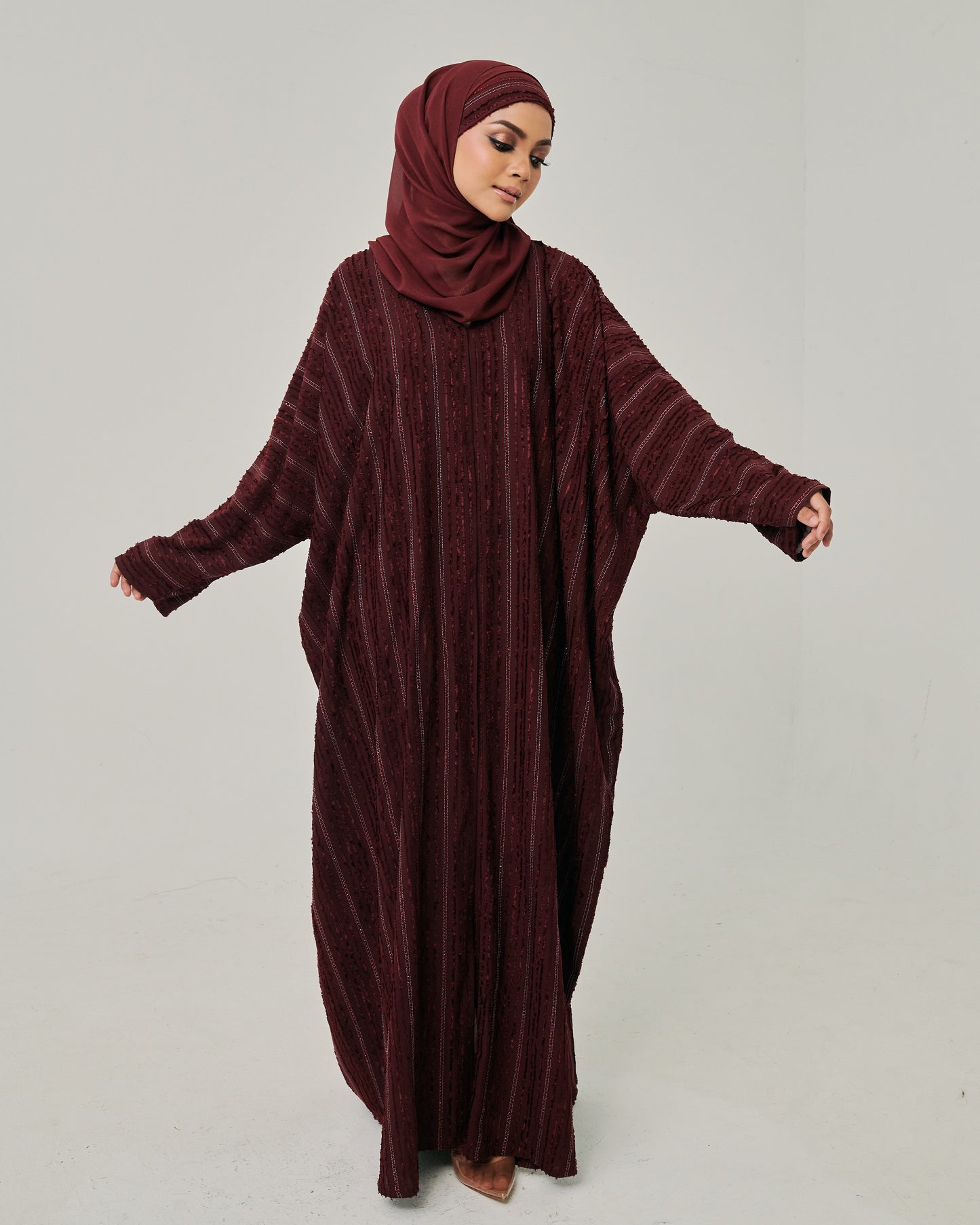 Fateema in Maroon