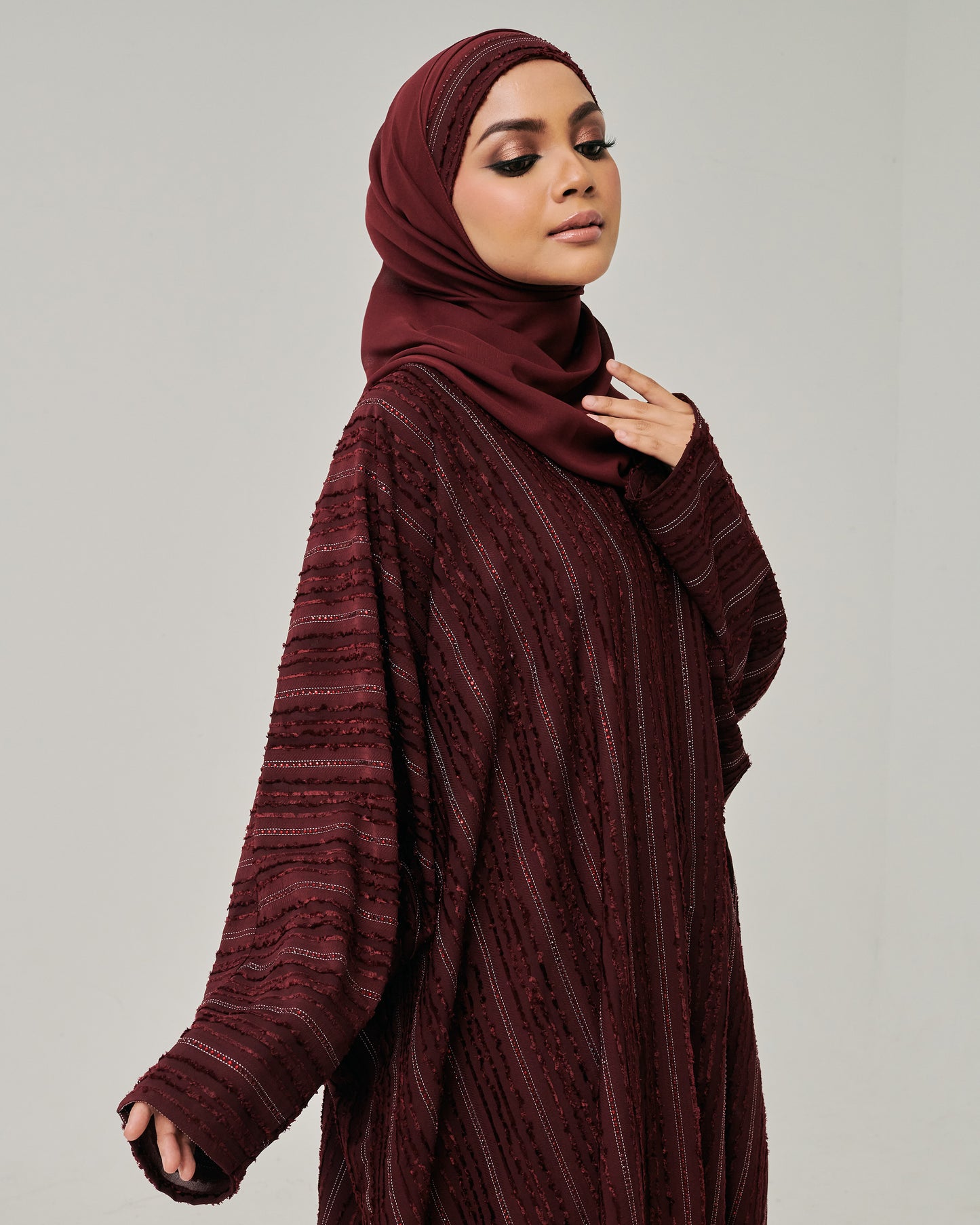 Fateema in Maroon